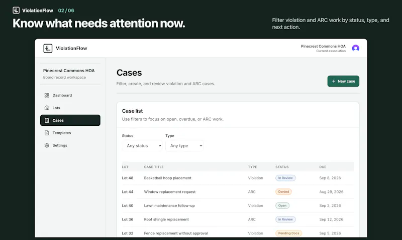 ViolationFlow screenshot 3