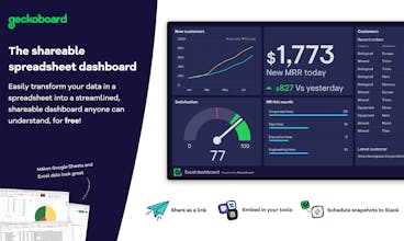 Spreadsheet Dashboards from Geckoboard gallery image