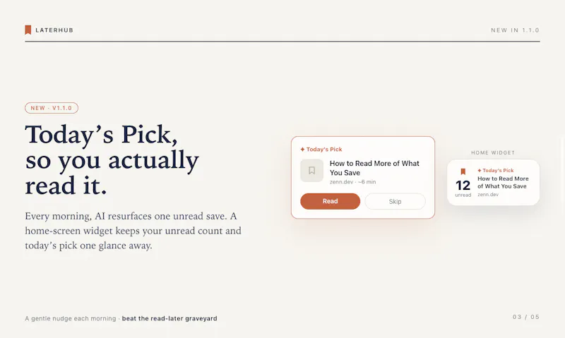 LaterHub screenshot 3