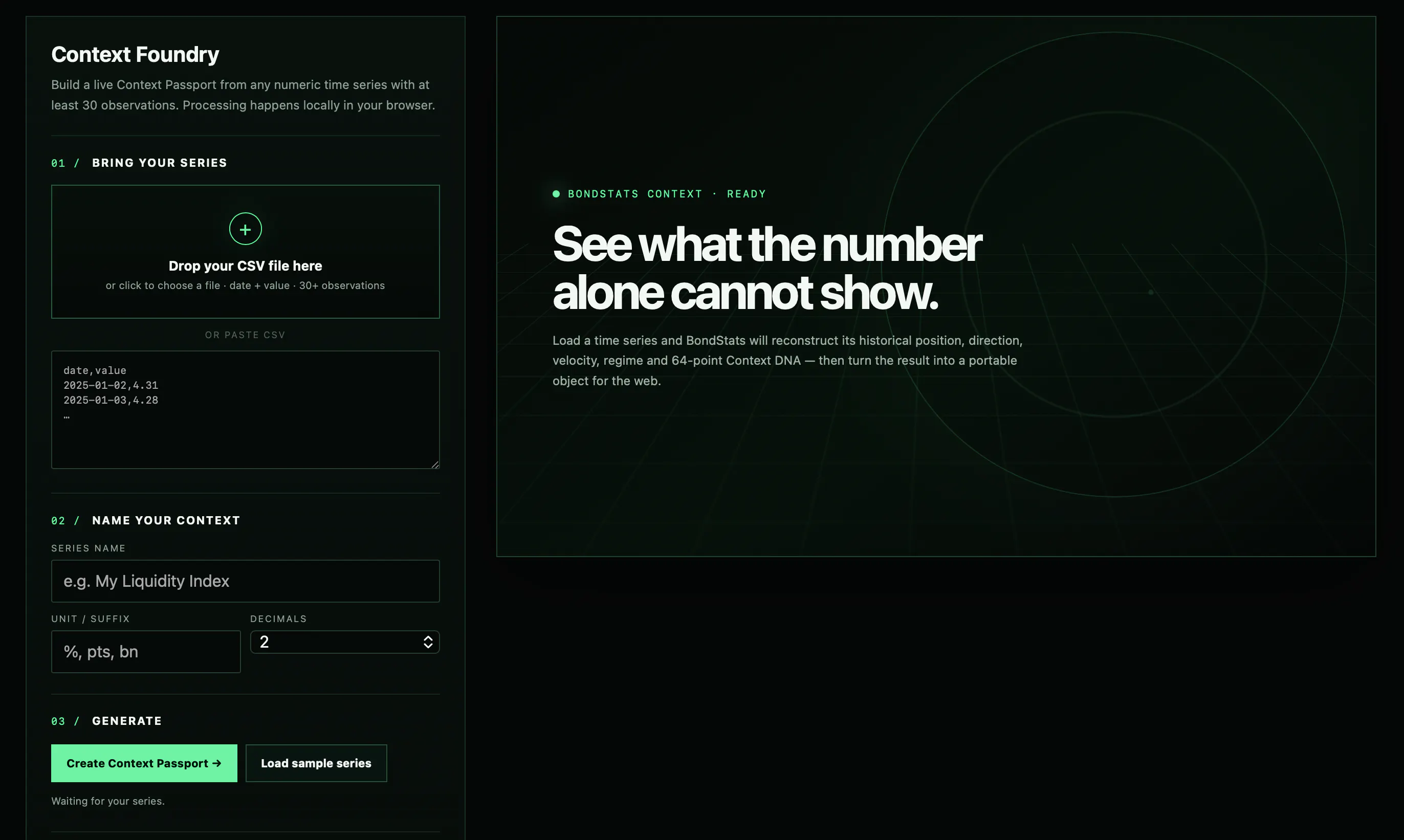 BondStats Context gallery image