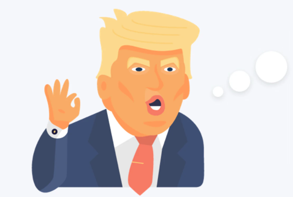 What does Trump think of?