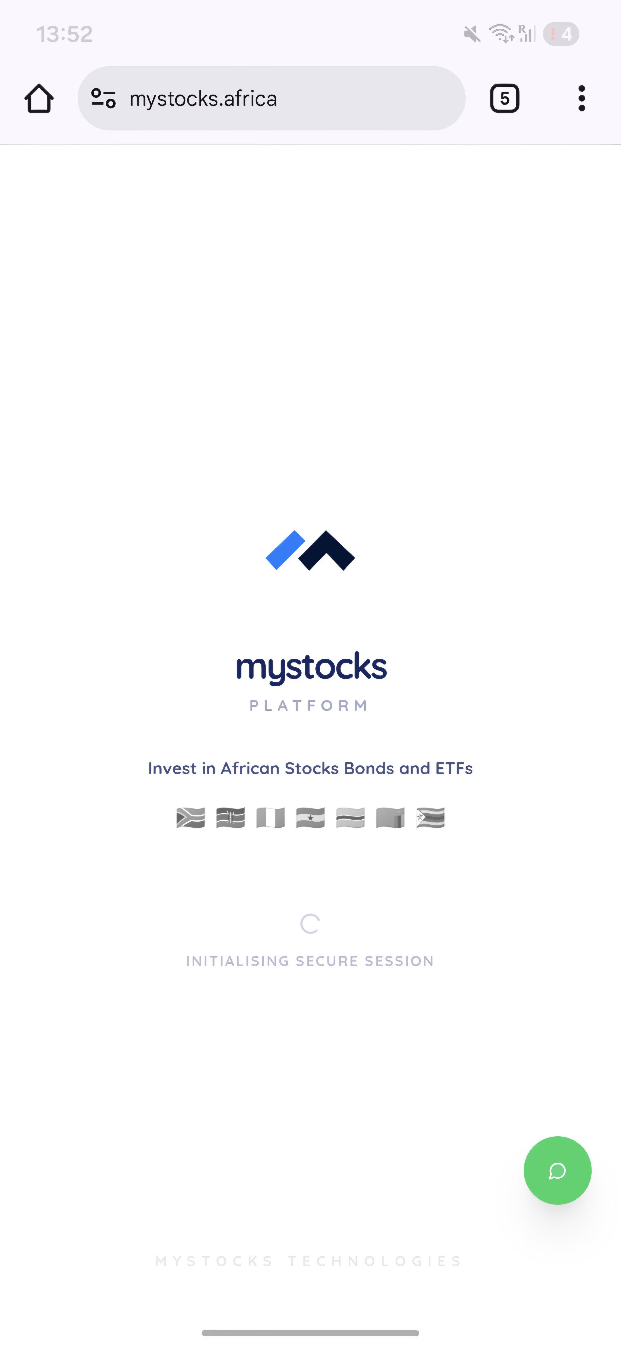 mystocks.africa - Screenshot 4 showing product features and functionality