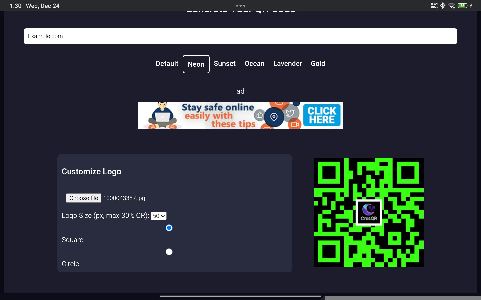 CresQR gallery image