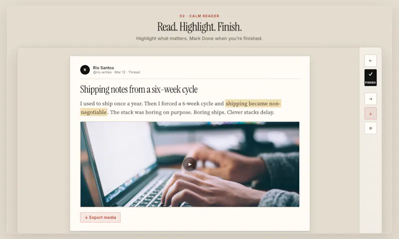 Noya — Read Your X Bookmarks screenshot 2