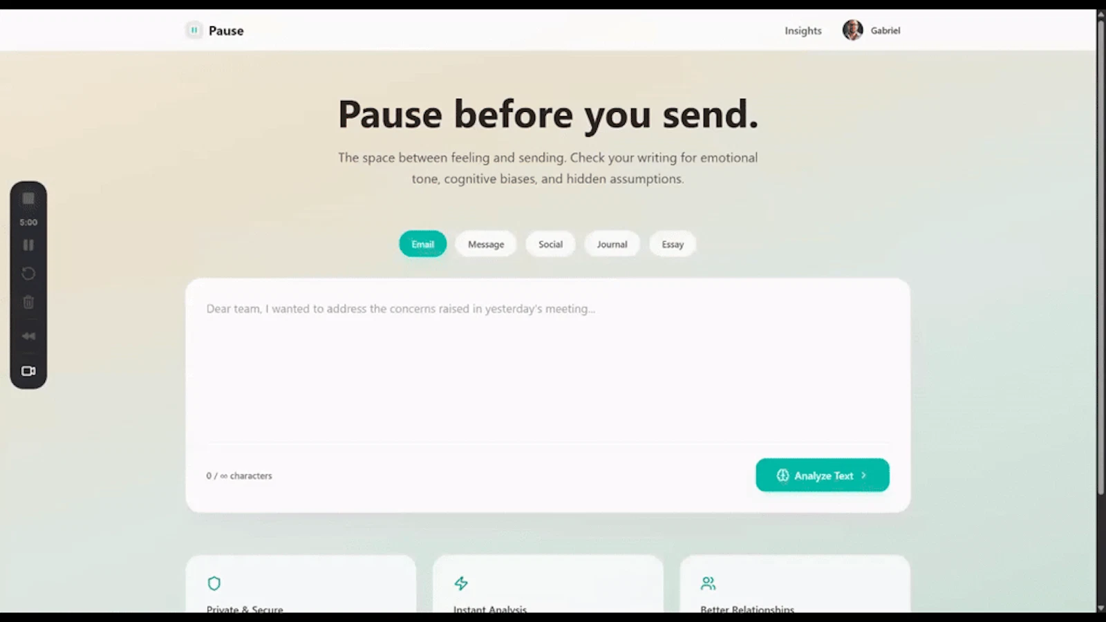 Pause App screenshot 1 (video preview)