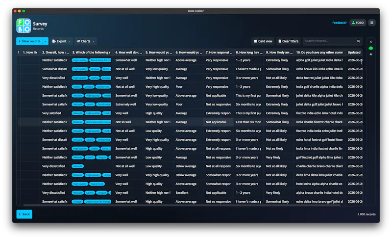 Data Maker screenshot 3