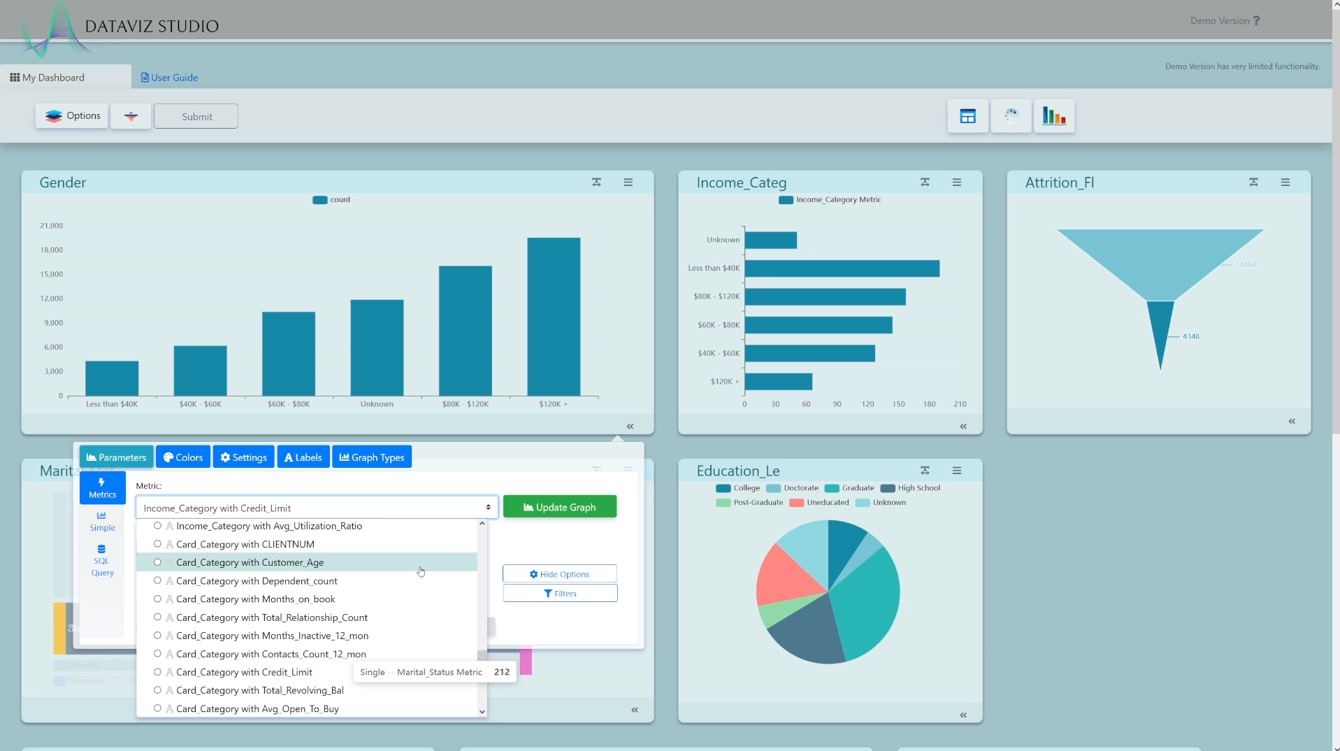 Dataviz Studio: Dashboard สเปรดชีต media 5