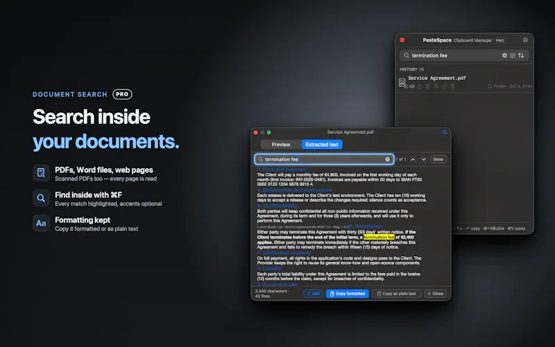 PasteSpace Clipboard Manager PRO 3.0 screenshot 3