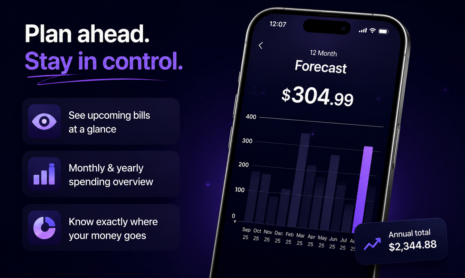 Nexpend - Subscription Tracker gallery image