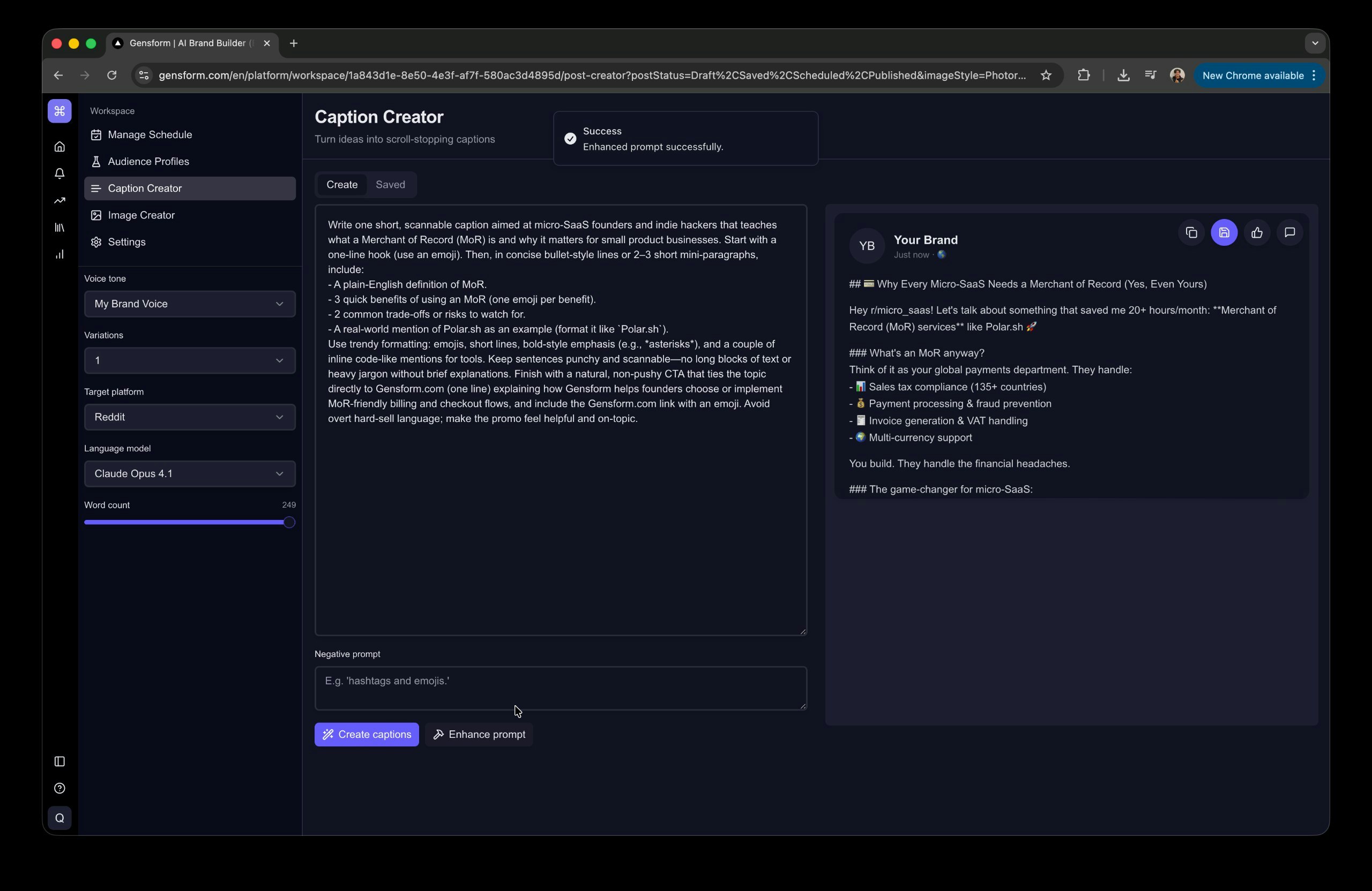 Gensform | AI Brand Builder (Beta) gallery image