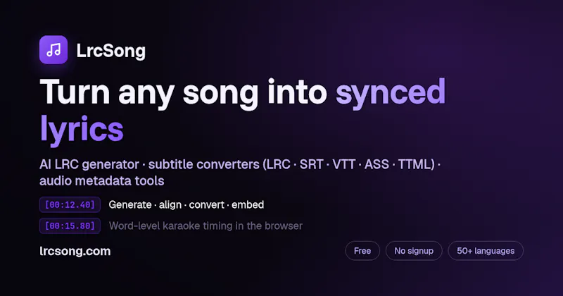 LrcSong AI LRC screenshot 2