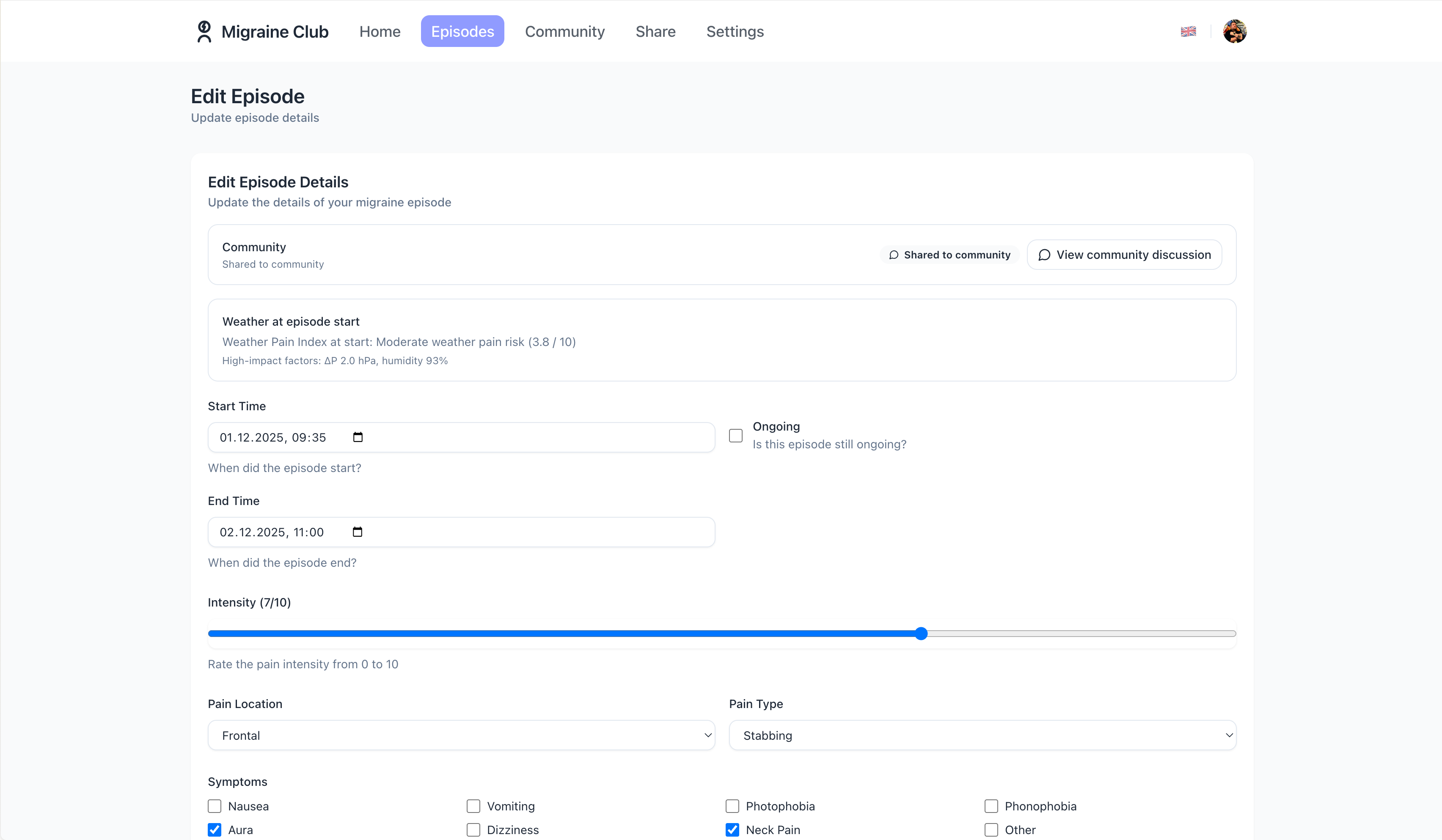 Migrennity - Screenshot 5 showing product features and functionality