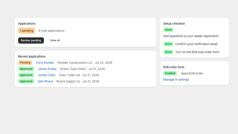B2B Extended Shopify App screenshot 2