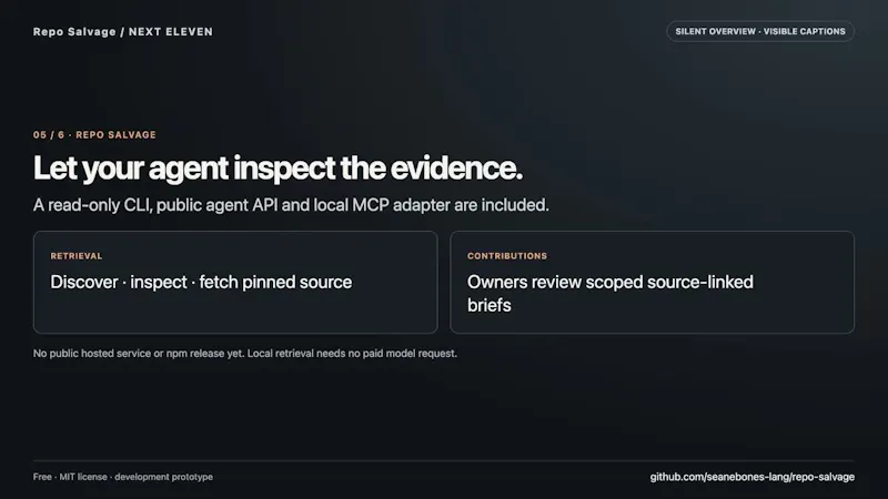 Repo Salvage screenshot 1 (video preview)