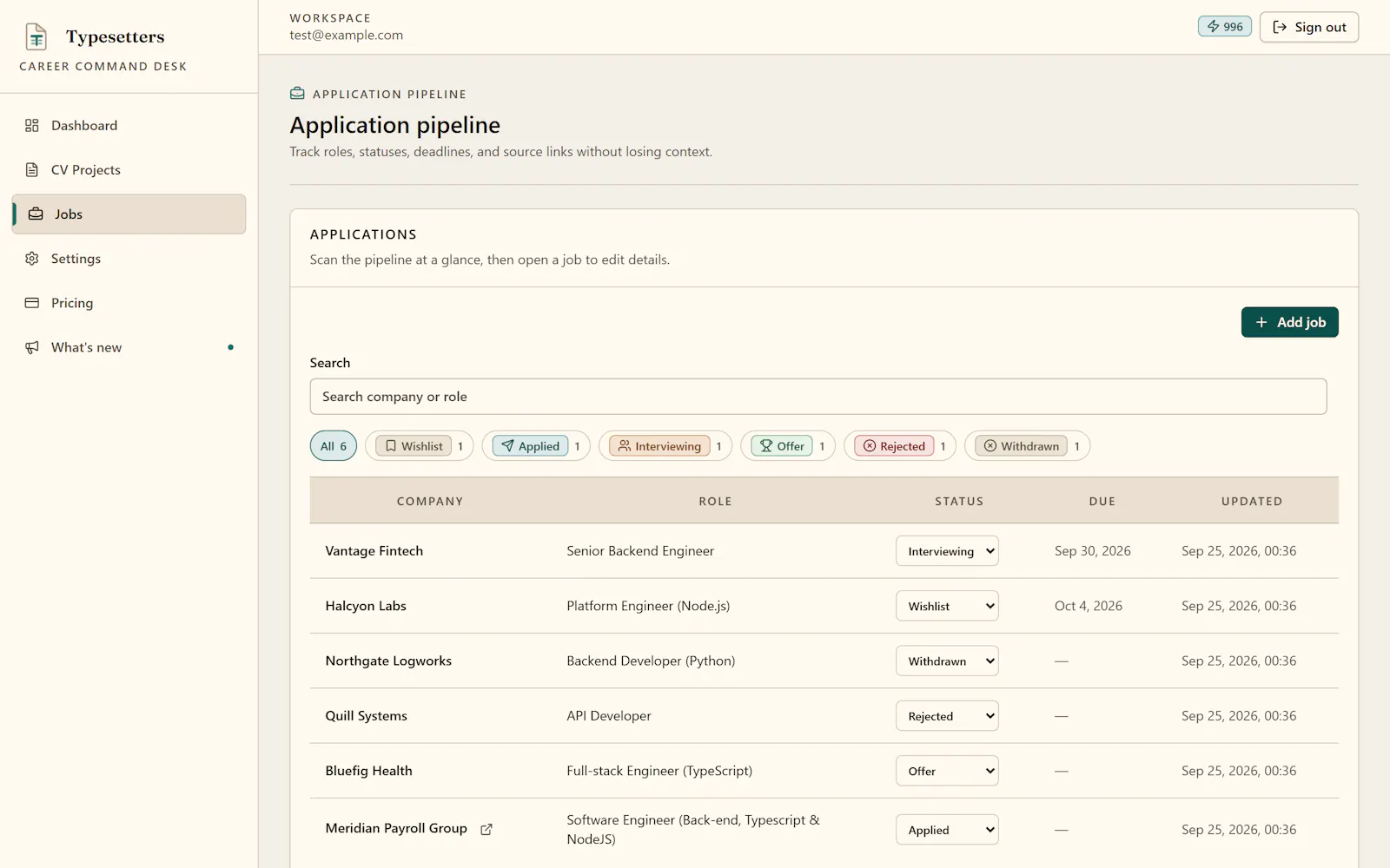 Typesetters screenshot 1