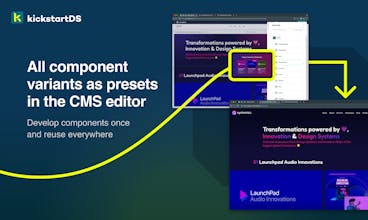 kickstartDS low-code CMS starters gallery image