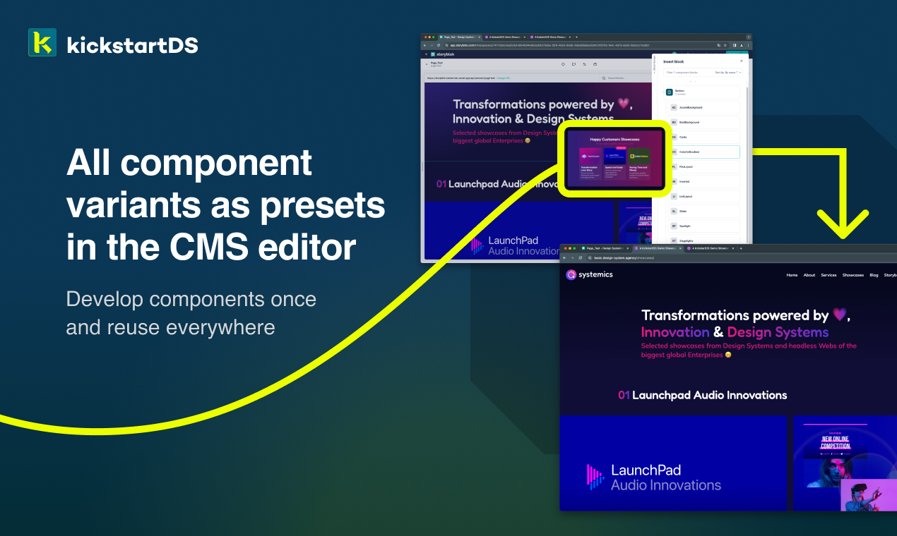وسائط KickStartds مبتدئين CMS - أصبح توصيل نظام التصميم بـ CMS أسهل 5