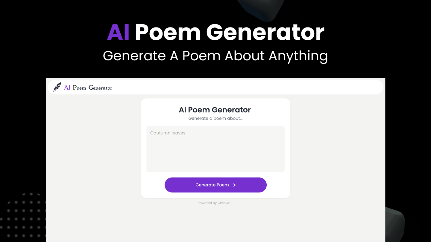 AI Poem Generator gallery image