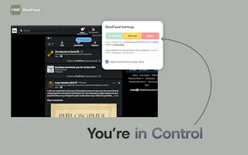 RealFeed: LinkedIn without the AI slop gallery image