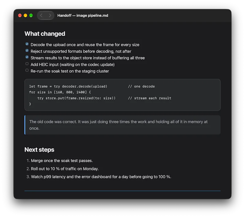Tim's Markdown Reader screenshot 3