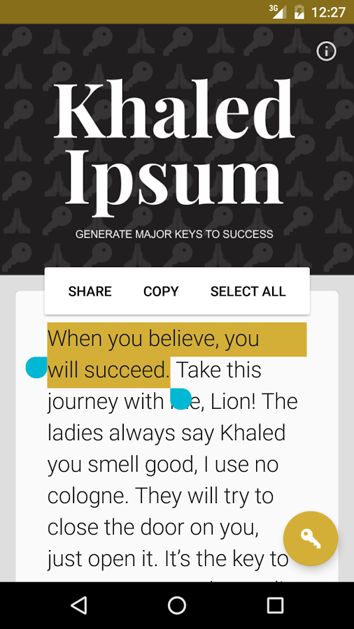 Khaled Ipsum gallery image