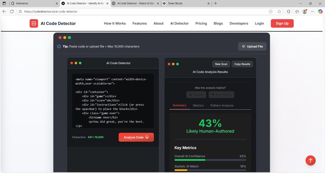 Ai Code Detector  gallery image