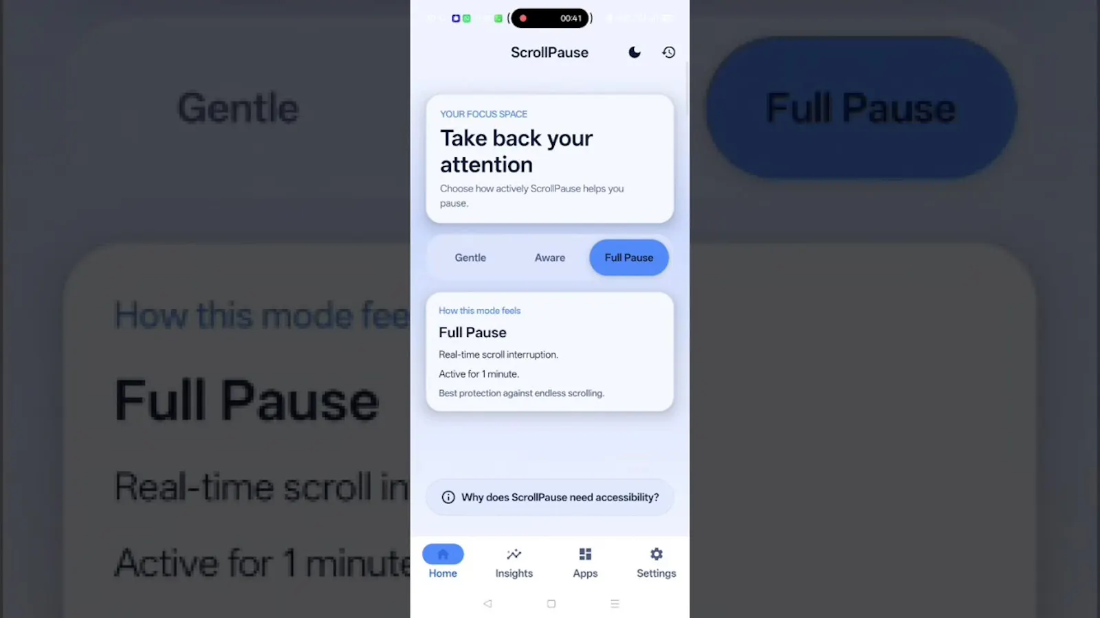 ScrollPause screenshot 1 (video preview)