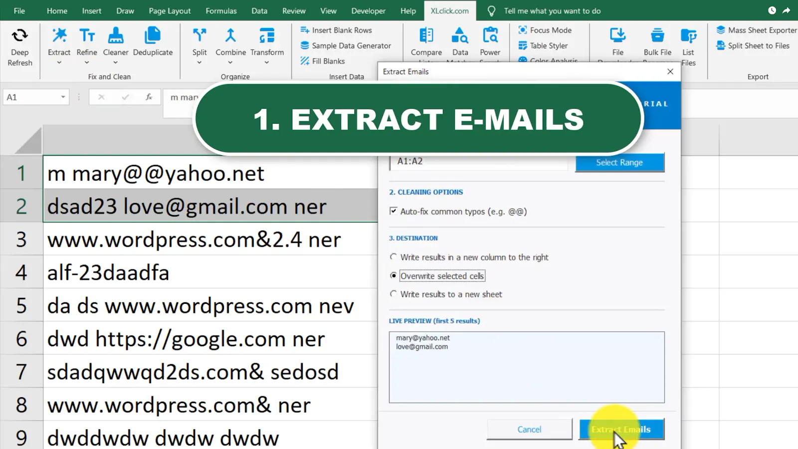 XLclick for Excel screenshot 2