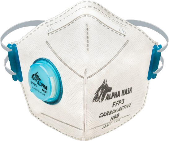 alphamask plus ffp3 - Product Hunt launch logo and brand identity