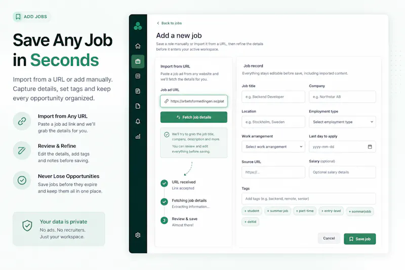 Job Application Tracker screenshot 2