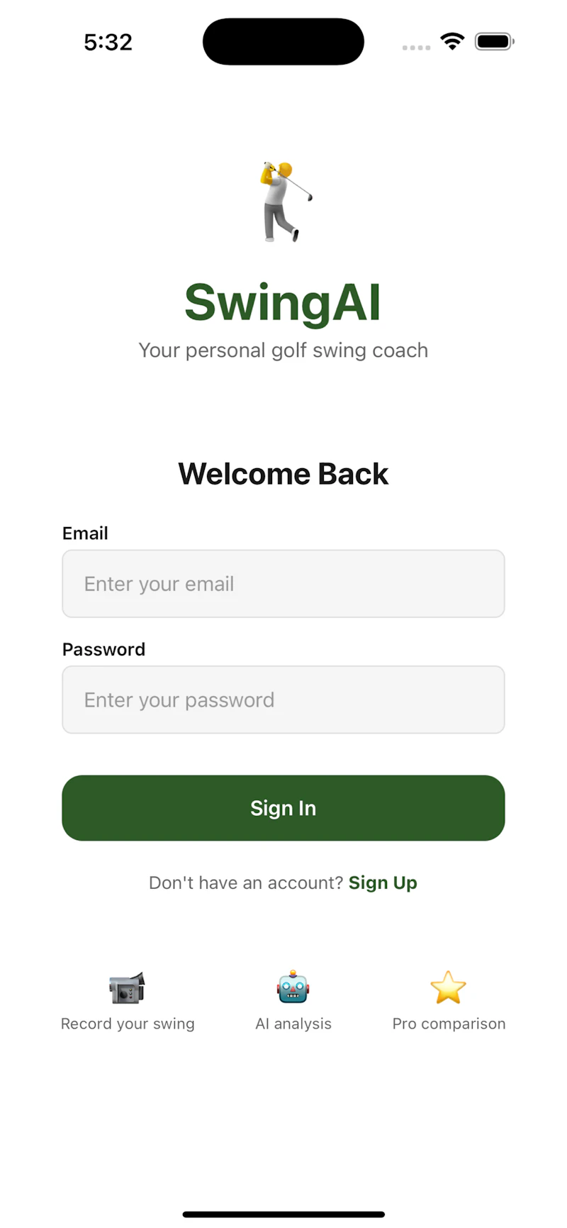 Swingpal  screenshot 2