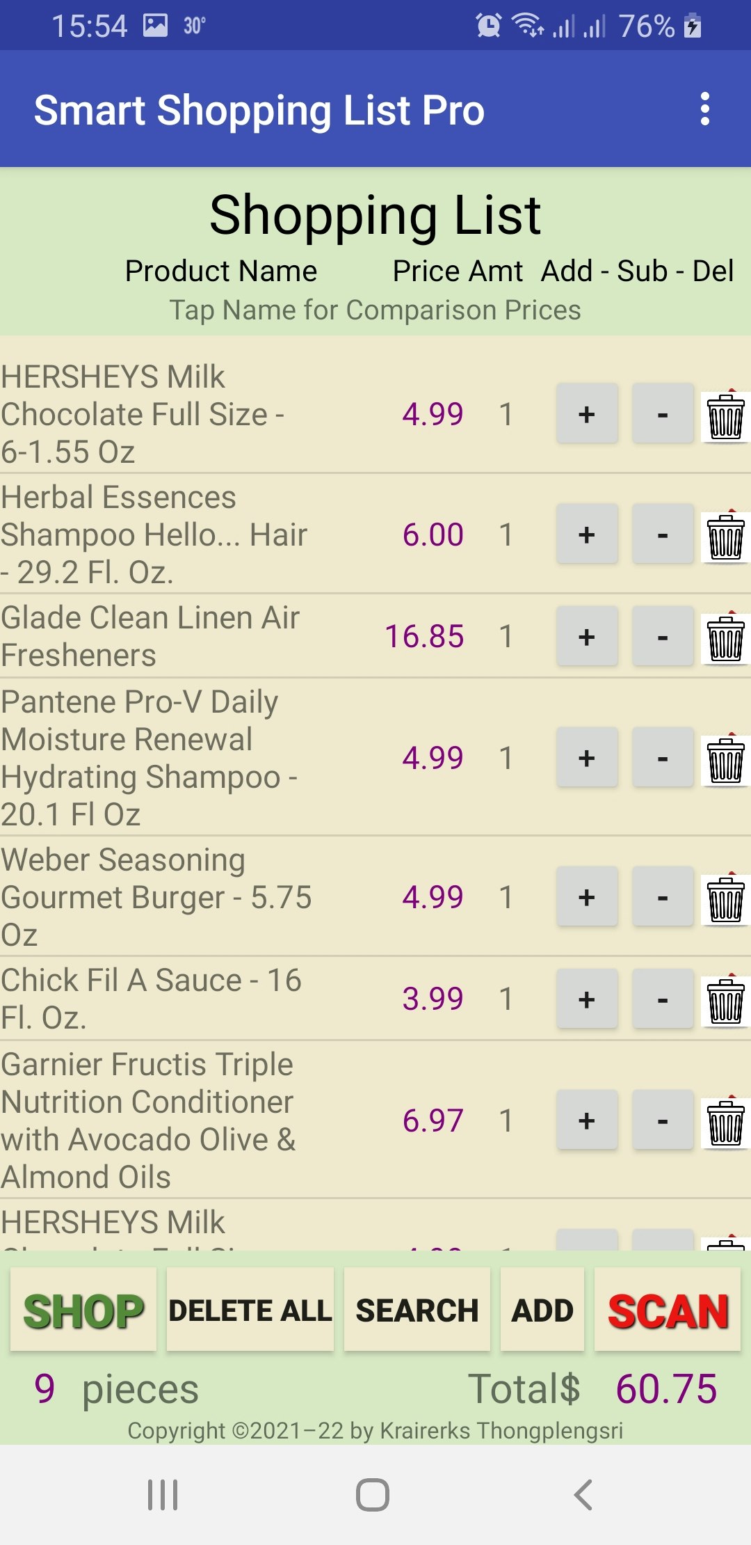 Smart Shopping List Product Information, Latest Updates, and Reviews