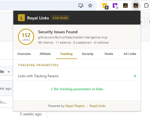 Royal Links Audit- Chrome Extension gallery image