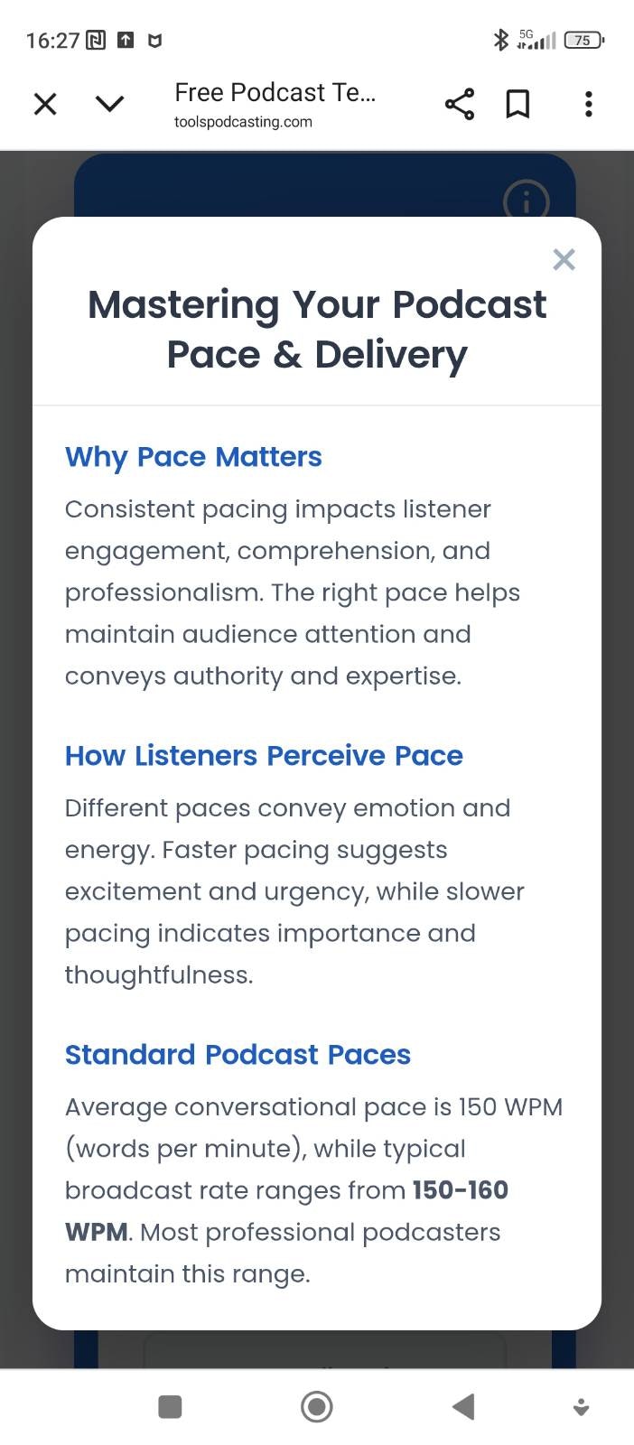 Free Podcast Teleprompter screenshot 1 Free Podcast Teleprompter screenshot 1