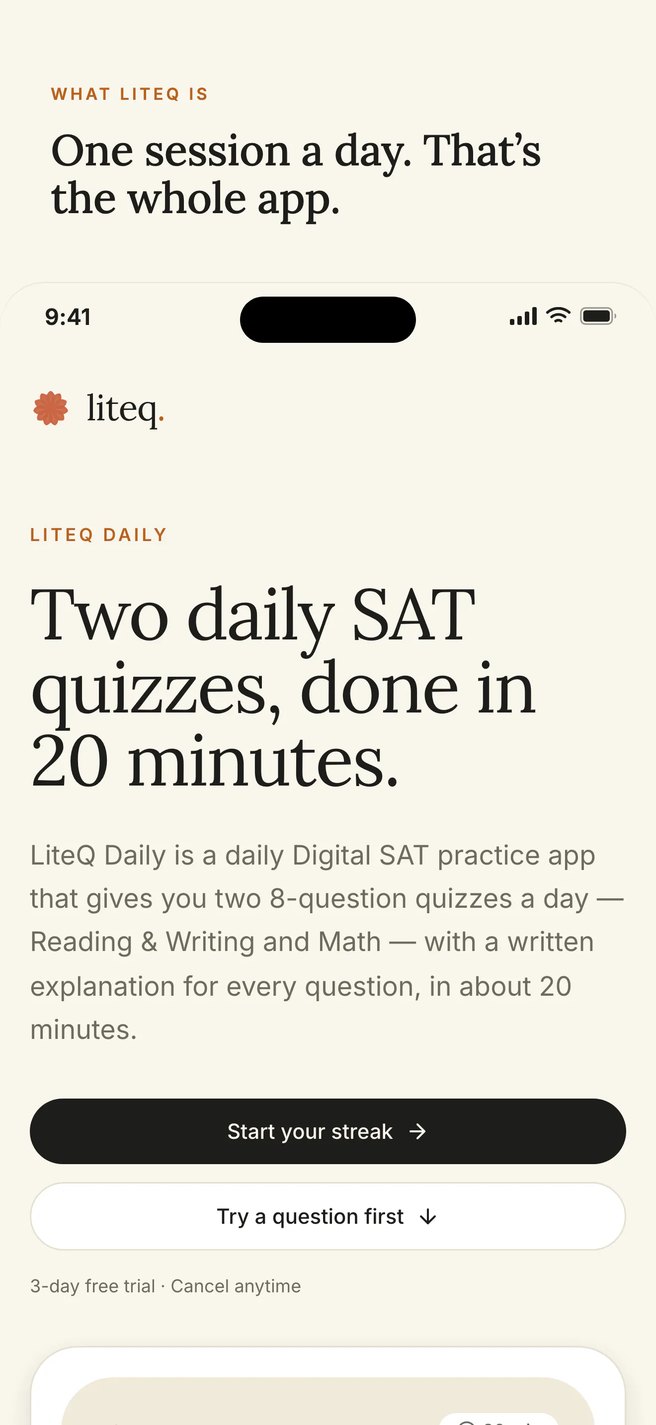 LiteQ daily gallery image