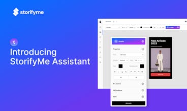Versatile Content Creation - A snapshot showcasing StorifyMe Assistant&rsquo;s versatility, depicting users utilizing sleek templates and generating content by entering a URL.