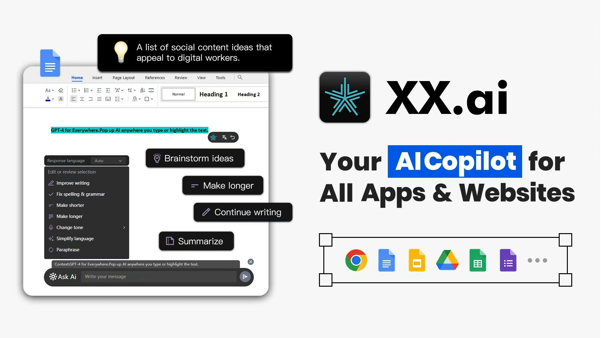 Media Xxai: platform AI yang diperibadikan anda - Meningkatkan produktiviti dengan 5 model AI yang popular 2