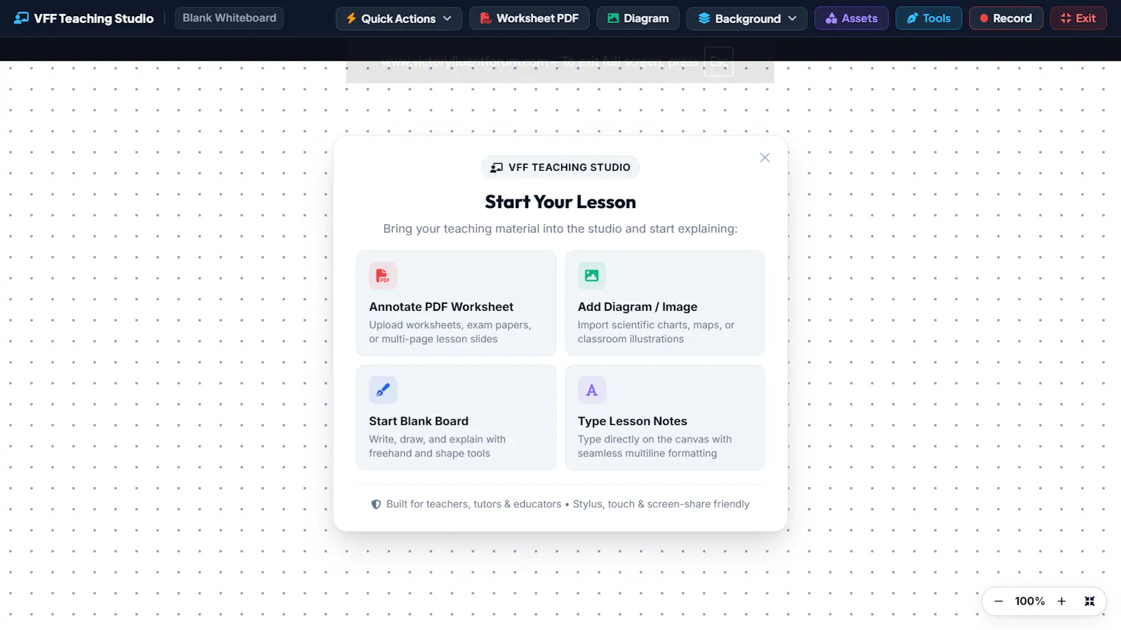 VFF Teaching Studio screenshot 3