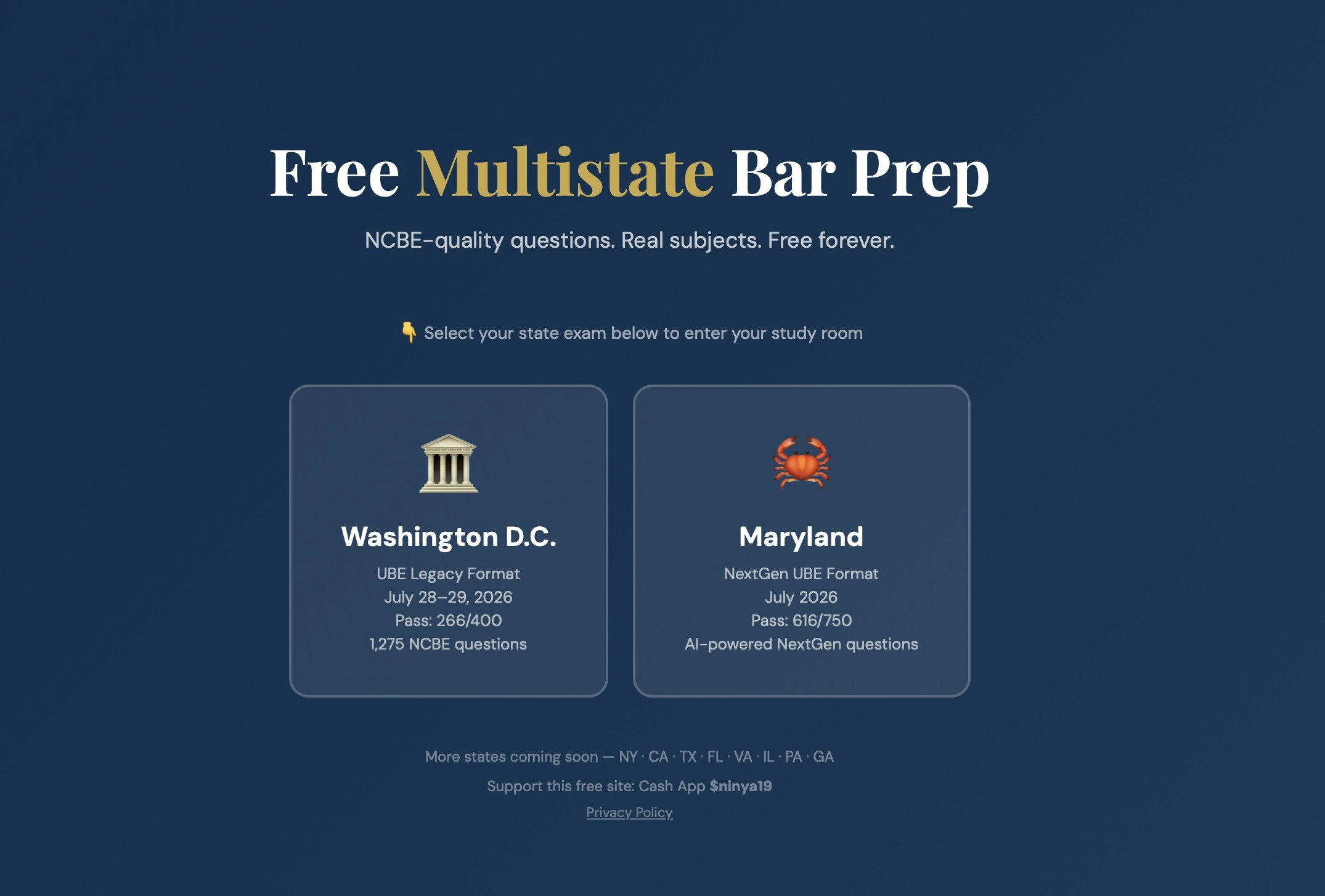 Free Multistate Bar Prep  gallery image
