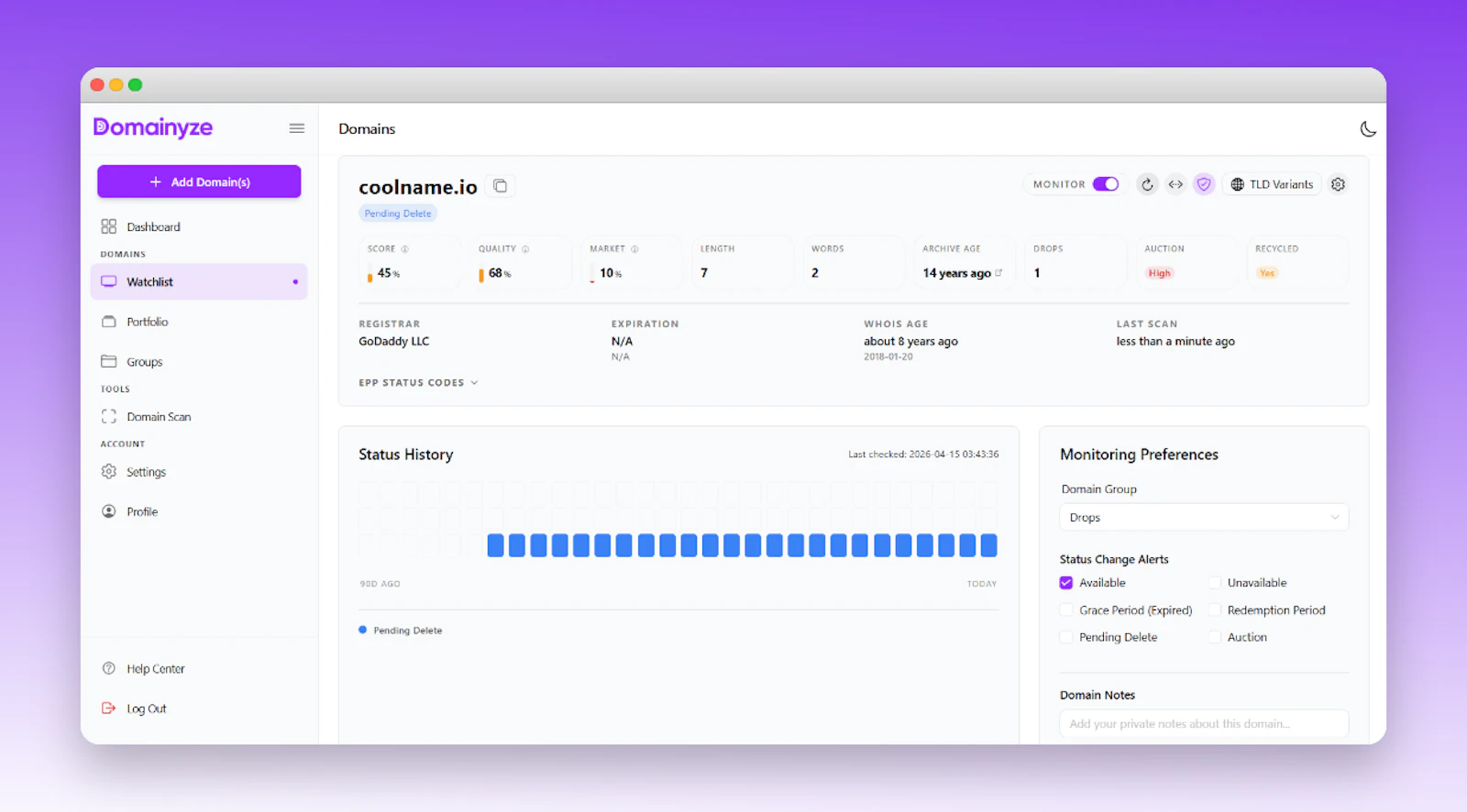 Domainyze screenshot 4