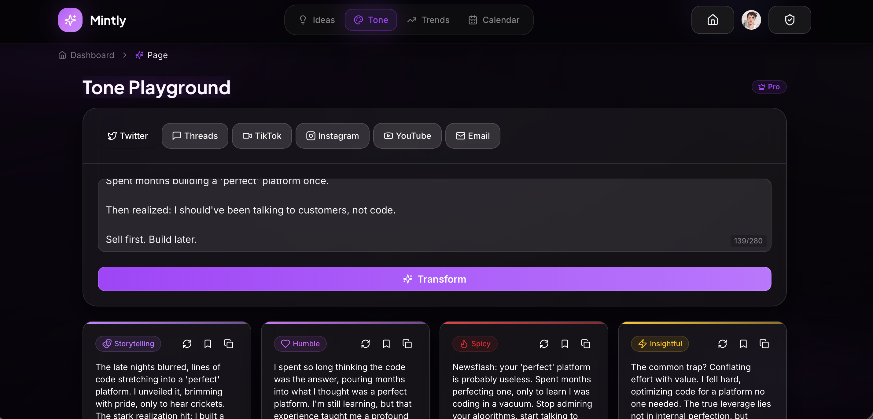 Mintly - Screenshot 4 showing product features and functionality