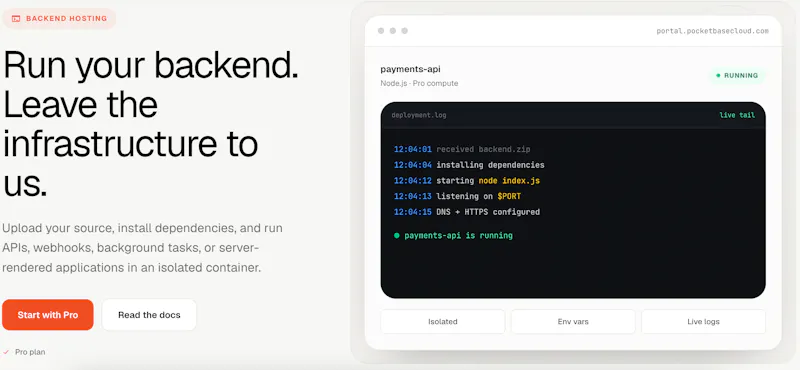 PocketBase Cloud screenshot 6