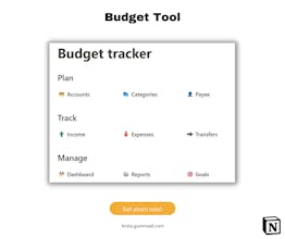 Budget Tracker in Notion gallery image
