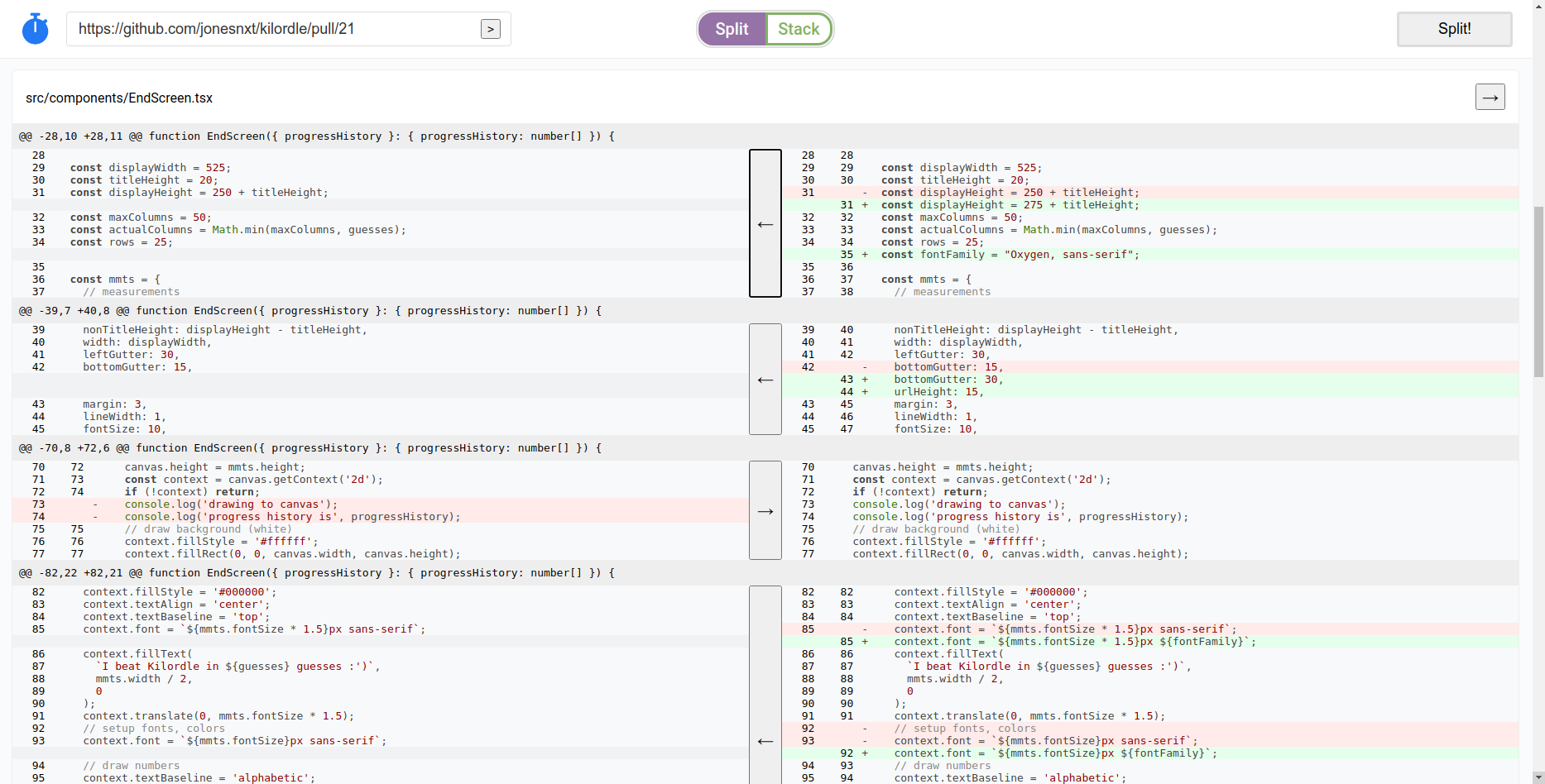PR Split en stapel voor GitHub - Een schone gebruikersinterface voor het splitsen van grote trekverzoeken. media 2
