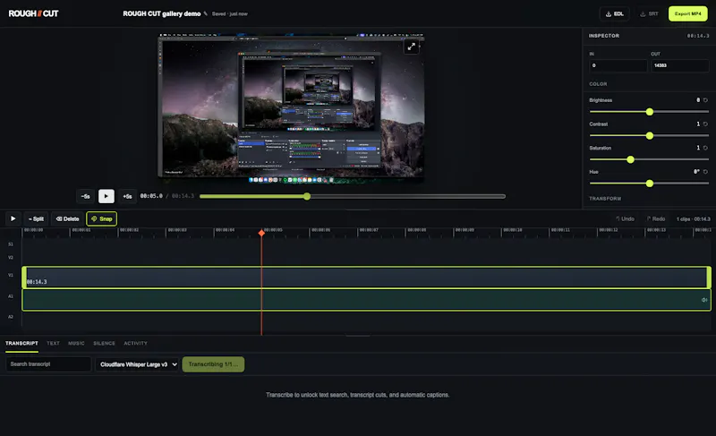 ROUGH//CUT screenshot 5