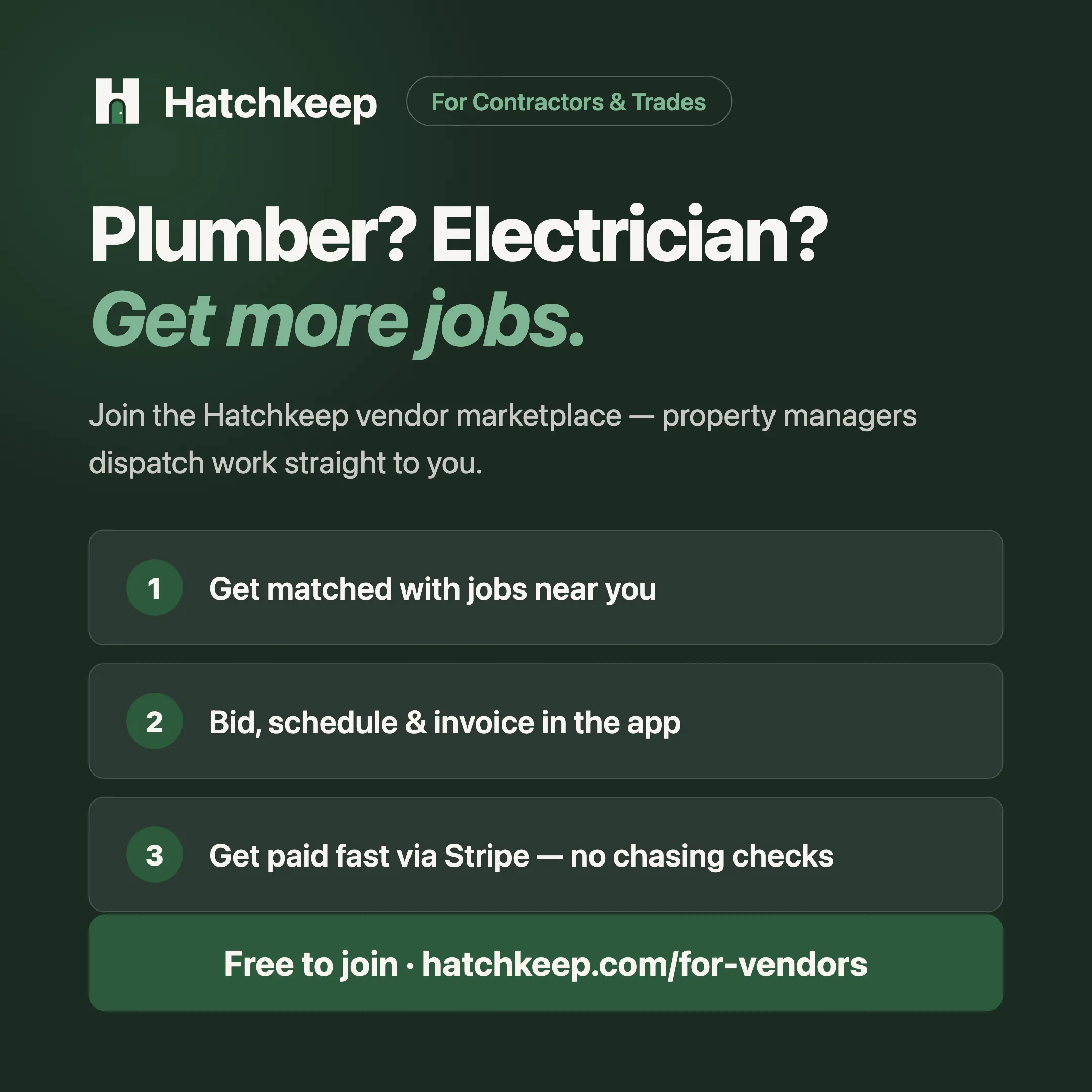 Hatchkeep — Free Property Management  gallery image