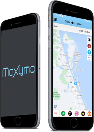 Maxymo - Rideshare 및 Delivery Tool - 안전하고, 똑똑하게 운전하고, 더 많이 얻으십시오! 미디어 1