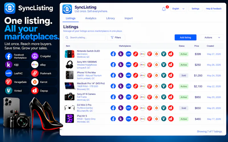 SyncListing – Cross-Listing for Chrome screenshot 2