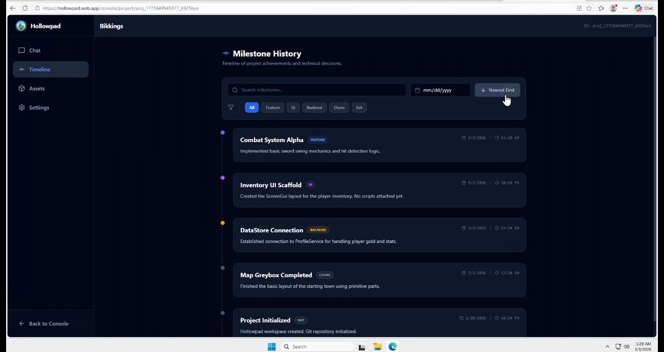 Hollowpad gallery image