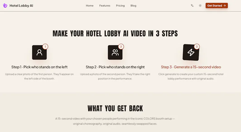 Hotel Lobby Ai Video Generator screenshot 2